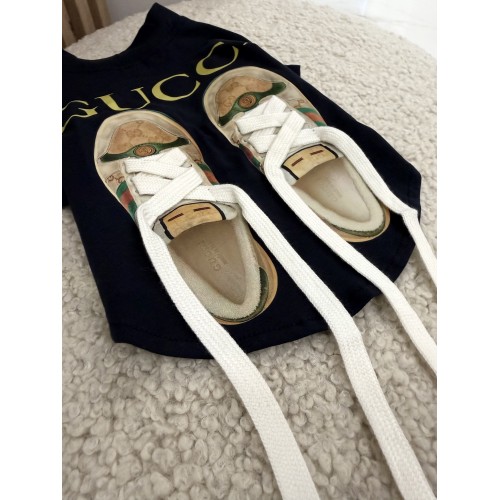 Брендовая футболка для собак Gucci Sandals Black | Стильний одяг для вихованців