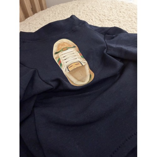 Брендовая футболка для собак Gucci Sandals Black | Стильний одяг для вихованців