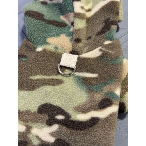 Толстовка флісова для собак "Мілітарі" коричнева