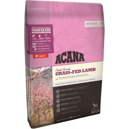 Сухой корм для собак ACANA Grass-Fed Lamb Ягнекок с овощами, гипоаллергенный, для всех пород 11.4кг