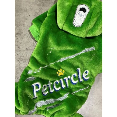 Плюшевый комбинезон для собак Petcircle костюм в виде напитка SPRITE, зелений