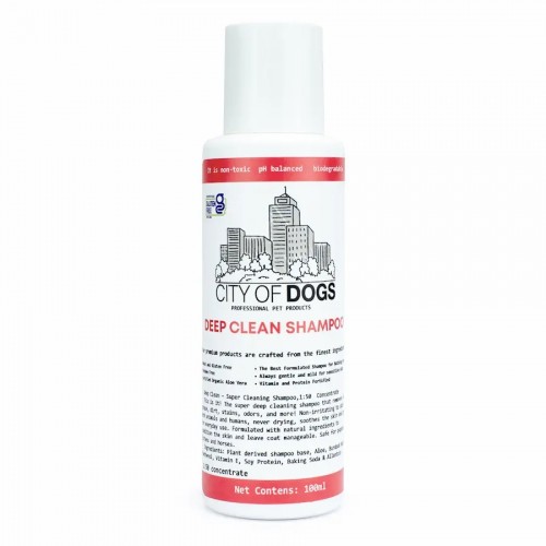 City of Dogs Шампунь для собак і кішок Deep Clean очищаючий супер, 100мл