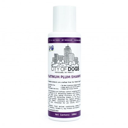City of Dogs Шампунь для собак и кошек Platinum Plum для объемной шерсти, 100мл