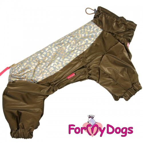 Дождевик для собак For My Dogs "Золотые узоры" золотой Дождевик для собак For My Dogs "Золотые узоры" золотой