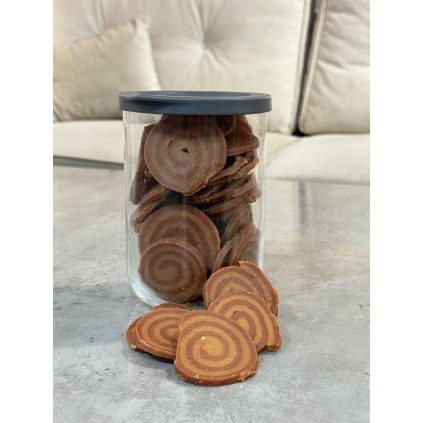 Ласощі "Селянські Солодощі" для собак, рулетики з куркою та качкою 5-6см