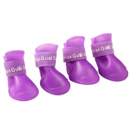 Резиновые сапожки для собак Multibrand фиолетовый