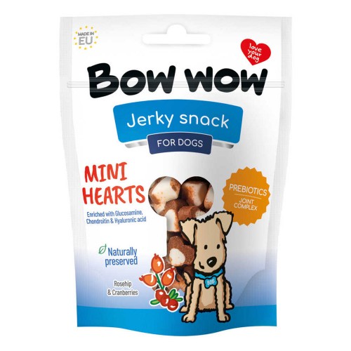 Ласощі для собак "Bow wow" міні серця, 80 г