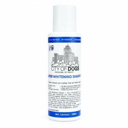City of Dogs Шампунь для собак и кошек Super Whitening отбеливающий, 100мл