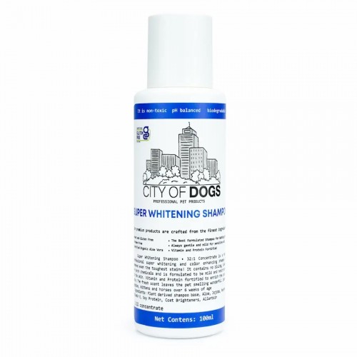 City of Dogs Шампунь для собак та котів Super Whitening відбілюючий, 100мл