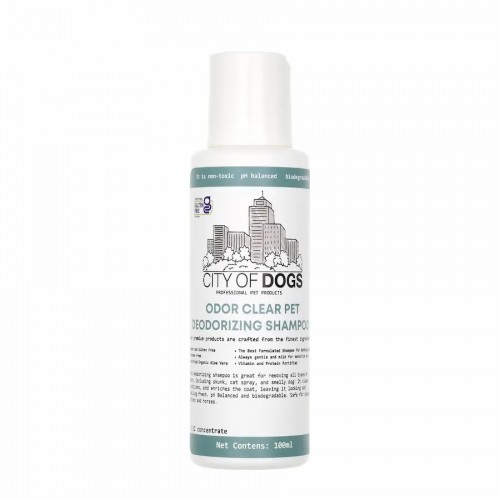 City of Dogs Шампунь для собак и кошек Odor Clear для нейтрализации запаха, 100мл
