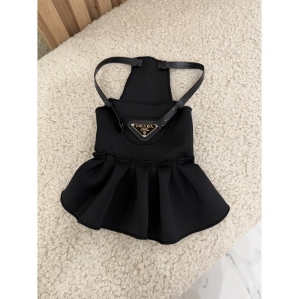 Платье для собак Prada Black | Брендовая одежда для питомцев