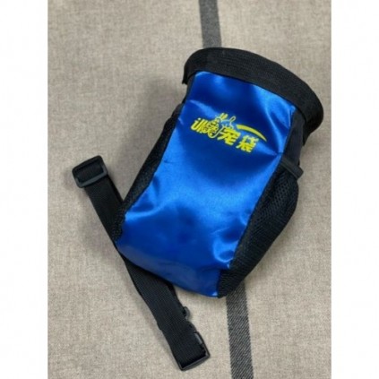 Cумка на пояс для корма и лакомств для дрессуры и прогулок с собаками, синяя