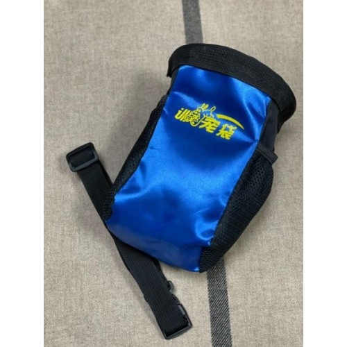 Сумка на пояс для корму та ласощів для дрессури та прогулянок з собаками, синя