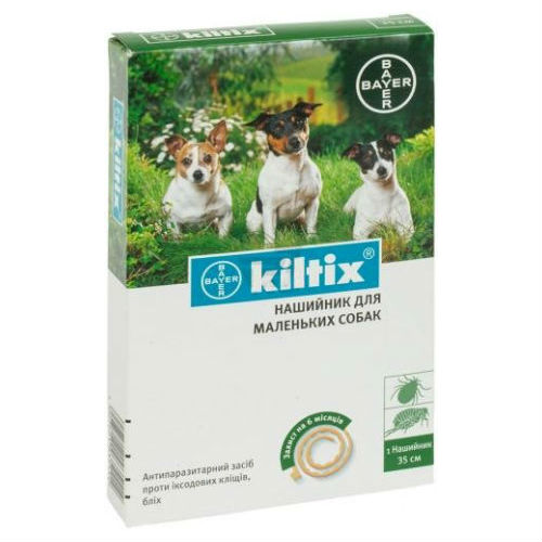 KILTIX Килтикс ошейник от клещей и блох для маленьких собак 35см ( Bayer )