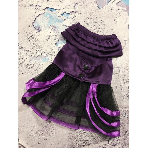 Платье для собак Multibrand "Retro Satin" фиолет