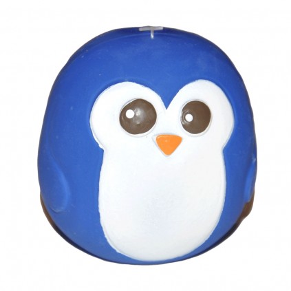 Іграшка для собак Elite Пінгвін м\'ячик латексний зі звуком, блакитний 9см