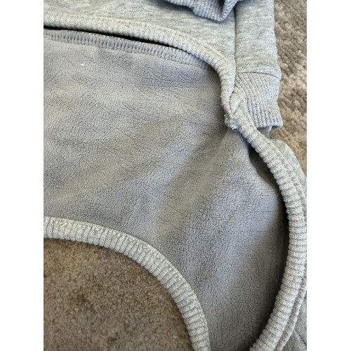 Брендовий трикотажний костюм для собак MONCLER з плюшевою підкладкою, сірий