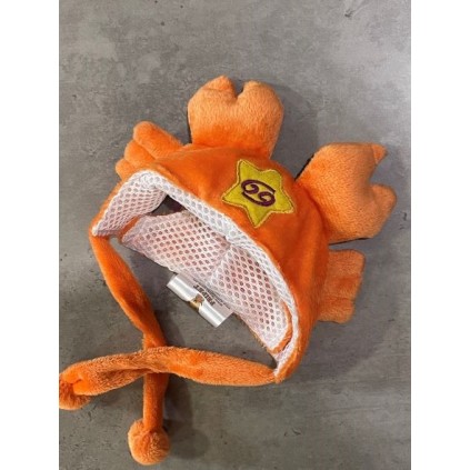 Шапка для собак Карнавальная Знак Зодиака Рак, оранжевая